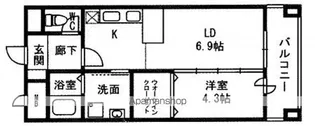 K.ライツェント【4階】の間取り