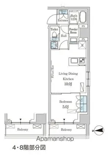 東京都新宿区西落合2丁目【マンション】の間取り