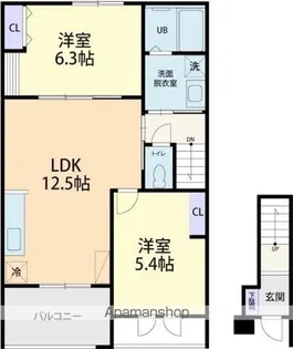 BELL DEMEURE【2階】の間取り
