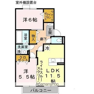 松韻舎 B【2階】の間取り