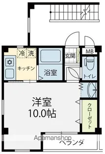 フォールームス【302号室】の間取り