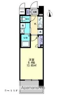 SーRESIDENCE中央町ALECTRA【4階】の間取り