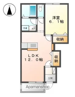 カネイコート日開野Ⅱ【1階】の間取り