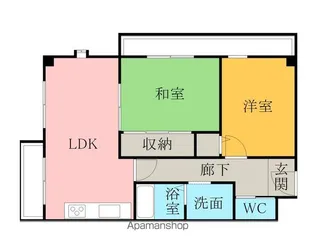 リレックス岸和田【406号室】の間取り