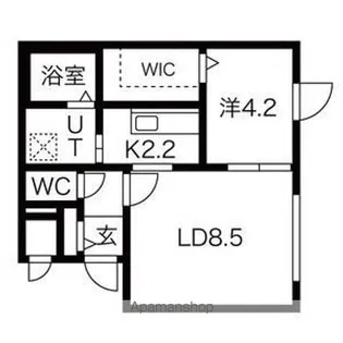 REVE SAPPORO(レーヴサッポロ)【2階】の間取り