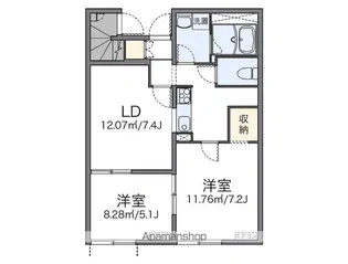 レオネクストサカエ【1階】の間取り