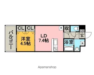 エンクレスト日赤通り【8階】の間取り