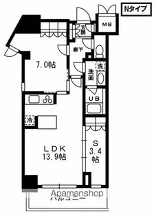 レジディア杉並方南町【8階】の間取り