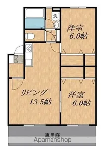 ファミーユ横江B【203号室】の間取り