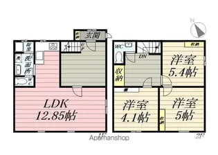 テラスフルール【3階】の間取り