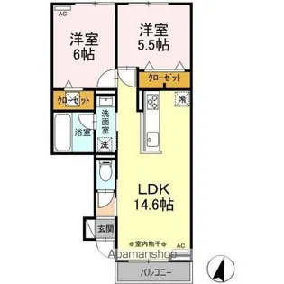 エクセレント・ドリーム【1階】の間取り