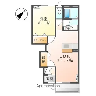 サンマルサン A【1階】の間取り