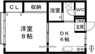 ハイツすみれ【101号室】の間取り