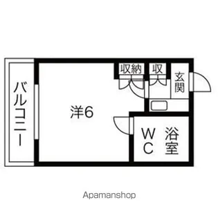フィールドシティ新栄第1【6階】の間取り