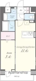 フェリシータ戸山【4階】の間取り