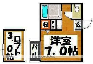 ルート筒井 B棟【1階】の間取り
