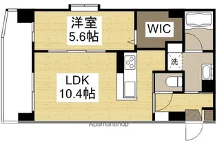 パレスコンフォート大和町【4階】の間取り
