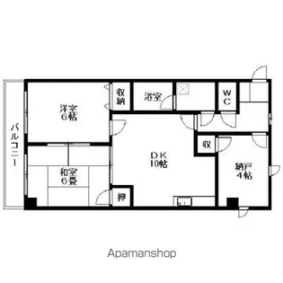 森田ビル【603号室】の間取り