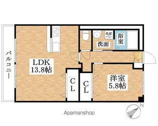 ベルハウス【101号室】の間取り
