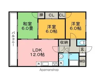 第3秋葉ビル【103号室】の間取り