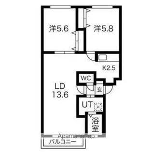 パラドール21【2階】の間取り