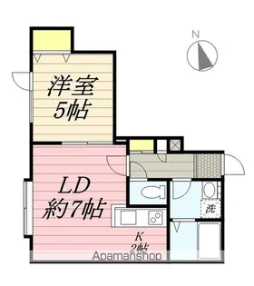 チュティ平岸【106号室】の間取り