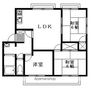 ドミール久保田A【101号室】の間取り