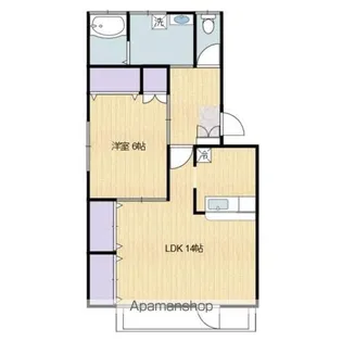 フォンテ・メゾン【102号室】の間取り