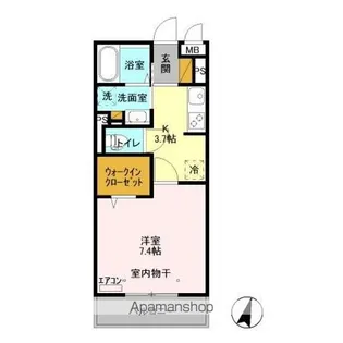 NTCながれやま【2階】の間取り