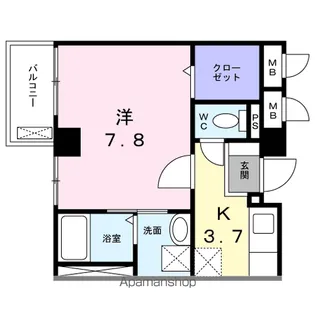 ライゼ イヅミヤ Ⅰ【2階】の間取り