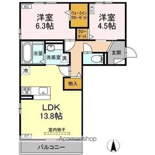 セレーノ古新【2階】の間取り