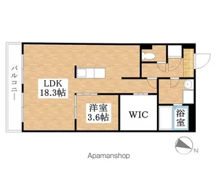 アレイⅡ【202号室】の間取り