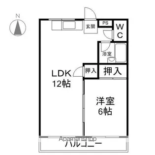 ラビットハウスM1【102号室】の間取り