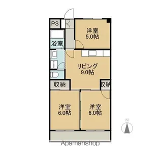 大恵第3マンション【2階】の間取り