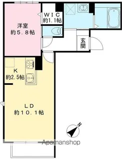 FORTUNATA【207号室号室】の間取り