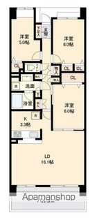 リーベスト西千葉【6階】の間取り