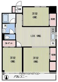 マンションブエナティエラ【4階】の間取り
