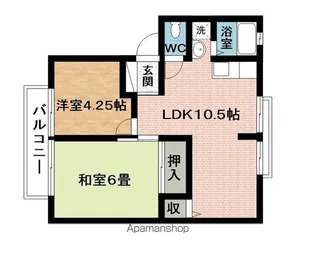 ガーデンハイツみのわ B【1階】の間取り