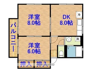 シティハイムみずよしB棟【202号室】の間取り