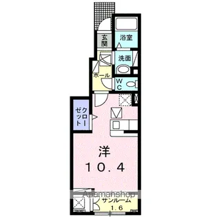 グランカーサドゥ【1階】の間取り
