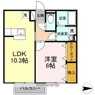 トゥ アニモ【2階】の間取り