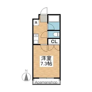 ムーニー朝日NO2【103号室】の間取り