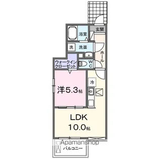 エンブレムB【1階】の間取り