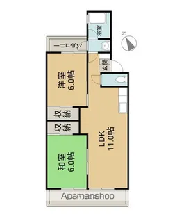 翠光マンション【3階】の間取り