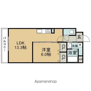 ペローサ【4階】の間取り