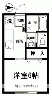 コーポ杉内【201号室】の間取り