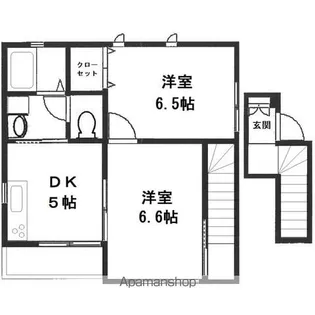 フェリーチェ D棟【201号室号室】の間取り