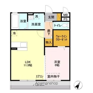ガーデンヒルズ【3階】の間取り
