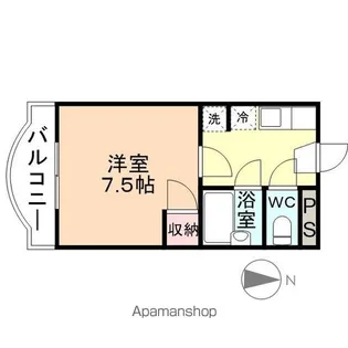 シティハイツ安野屋【103号室】の間取り
