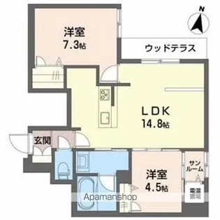DREAMIO堀川小泉【1階】の間取り